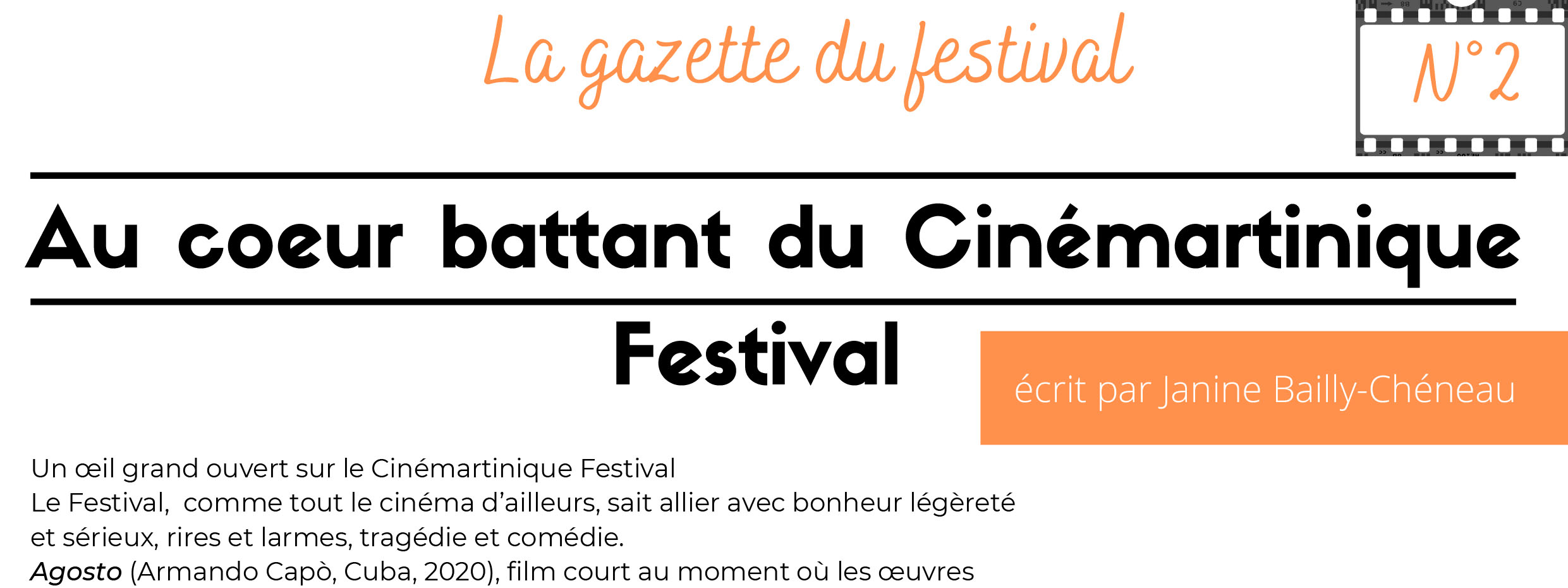 La Gazette du #CinéMq2020 : no2 !