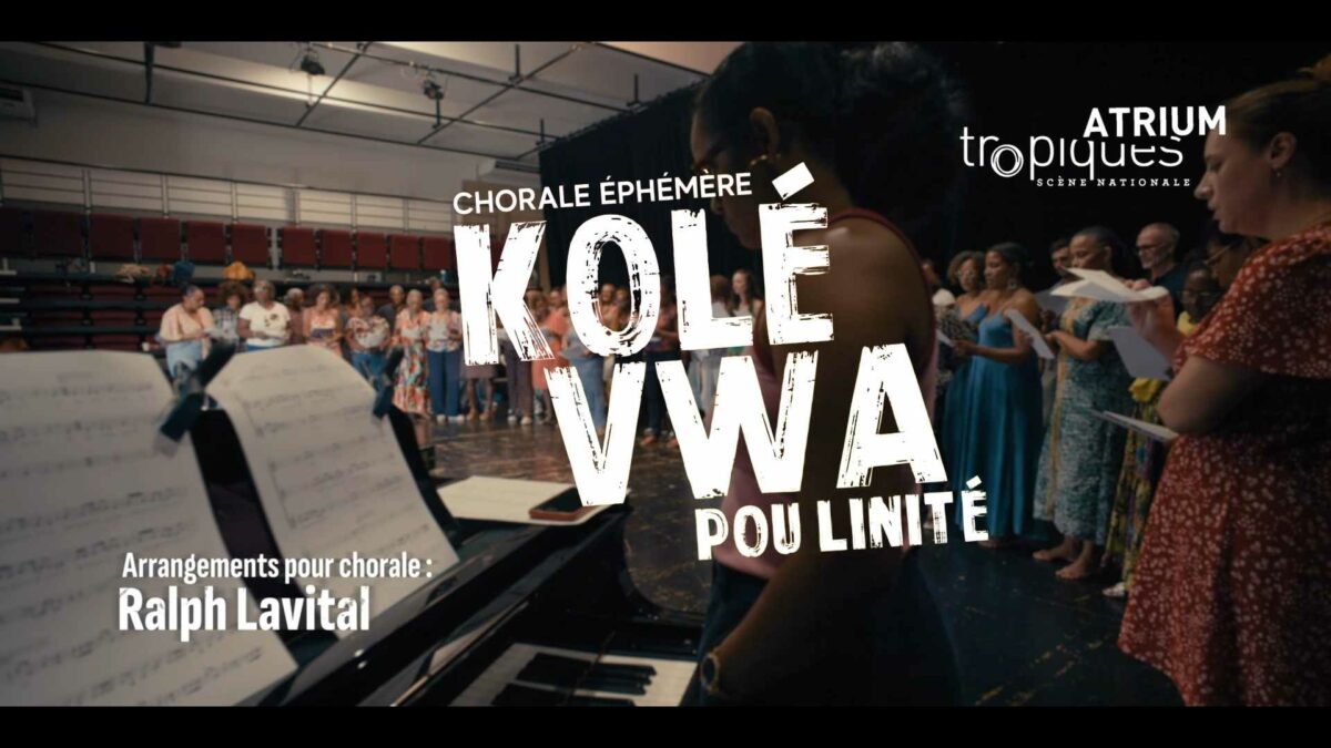 La chorale éphémère “KOLÉ VWA pou linité”